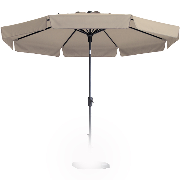 Parasol Flores 300cm Draai Volant ECRU